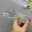 قاب گوشی iPhone X / iPhone XS آیفون اورجینال یونیک کیس Unique Case لاکچری شفاف نگین دار کرومی طرح پروانه کد 91008
