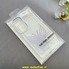 قاب گوشی Galaxy S24 FE سامسونگ اورجینال یونیک کیس Unique Case لاکچری شفاف نگین دار کرومی طرح پروانه کد 91016