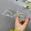 قاب گوشی Galaxy S24 Ultra سامسونگ اورجینال یونیک کیس Unique Case لاکچری شفاف نگین دار کرومی طرح پروانه کد 91019