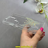قاب گوشی Galaxy S24 Ultra سامسونگ اورجینال یونیک کیس Unique Case لاکچری شفاف نگین دار کرومی طرح پروانه کد 91020