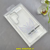 قاب گوشی Galaxy S24 Ultra سامسونگ اورجینال یونیک کیس Unique Case لاکچری شفاف نگین دار کرومی طرح پروانه کد 91020