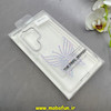 قاب گوشی Galaxy S25 Ultra سامسونگ اورجینال یونیک کیس Unique Case لاکچری شفاف نگین دار کرومی طرح پروانه کد 91023