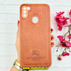 قاب گوشی Galaxy A11 / Galaxy M11 سامسونگ اورجینال برند BURBERRY 2026 طرح دوخت HARD چرمی محافظ لنزدار عسلی کد 91028