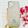 قاب گوشی Galaxy A12 / Galaxy M12 سامسونگ اورجینال برند BURBERRY 2026 طرح دوخت HARD چرمی محافظ لنزدار خاکستری کد 91033