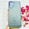 قاب گوشی Galaxy A12 / Galaxy M12 سامسونگ اورجینال برند BURBERRY 2026 طرح دوخت HARD چرمی محافظ لنزدار سرمه ای کد 91034
