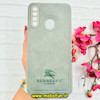 قاب گوشی Galaxy A20S سامسونگ اورجینال برند BURBERRY 2026 طرح دوخت HARD چرمی محافظ لنزدار خاکستری کد 91047