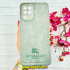 قاب گوشی Galaxy A22 4G / Galaxy M32 4G سامسونگ اورجینال برند BURBERRY 2026 طرح دوخت HARD چرمی محافظ لنزدار خاکستری کد 91054