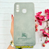قاب گوشی Galaxy A20 / Galaxy A30 سامسونگ اورجینال برند BURBERRY 2026 طرح دوخت HARD چرمی محافظ لنزدار خاکستری کد 91061