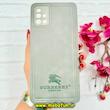 قاب گوشی Galaxy A51 سامسونگ اورجینال برند BURBERRY 2026 طرح دوخت HARD چرمی محافظ لنزدار خاکستری کد 91073