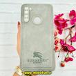 قاب گوشی Redmi Note 8 / Redmi Note 8 2021 شیائومی اورجینال برند BURBERRY 2026 طرح دوخت HARD چرمی محافظ لنزدار خاکستری کد 91079