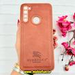 قاب گوشی Redmi Note 8 / Redmi Note 8 2021 شیائومی اورجینال برند BURBERRY 2026 طرح دوخت HARD چرمی محافظ لنزدار عسلی کد 91080