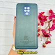 قاب گوشی Redmi Note 9S / Redmi Note 9 Pro شیائومی اورجینال برند BURBERRY 2026 طرح دوخت HARD چرمی محافظ لنزدار سرمه ای کد 91082