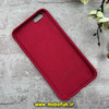 قاب گوشی iPhone 6 Plus / iPhone 6s Plus آیفون سیلیکونی اورجینال پاک کنی درجه یک زیربسته قرمز تیره کد 91099
