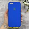 قاب گوشی iPhone 6 Plus / iPhone 6s Plus آیفون سیلیکونی اورجینال پاک کنی درجه یک زیربسته آبی کاربنی کد 91101