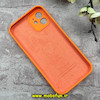 قاب گوشی iPhone 12 آیفون سیلیکونی اورجینال پاک کنی درجه یک محافظ لنزدار زیربسته نارنجی کد 91141