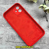 قاب گوشی iPhone 12 آیفون سیلیکونی اورجینال پاک کنی درجه یک محافظ لنزدار زیربسته قرمز کد 91155