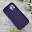 قاب گوشی iPhone 12 Pro آیفون سیلیکونی اورجینال پاک کنی درجه یک محافظ لنزدار زیربسته ارغوانی کد 91164