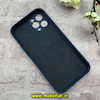 قاب گوشی iPhone 12 Pro Max آیفون سیلیکونی اورجینال پاک کنی درجه یک محافظ لنزدار زیربسته سرمه ای کد 91166