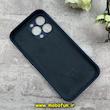 قاب گوشی iPhone 13 Pro آیفون سیلیکونی اورجینال پاک کنی درجه یک محافظ لنزدار زیربسته آبی تیره کد 91173