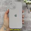 قاب گوشی iPhone 15 آیفون سیلیکونی اورجینال پاک کنی درجه یک محافظ لنزدار زیربسته خاکی کد 91175