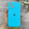 قاب گوشی iPhone 15 آیفون سیلیکونی اورجینال پاک کنی درجه یک محافظ لنزدار زیربسته نیلی کد 91178