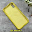 قاب گوشی iPhone X / iPhone XS آیفون سیلیکونی اورجینال پاک کنی درجه یک زیربسته زرد کد 91185