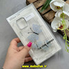 قاب گوشی iPhone 12 / iPhone 12 Pro آیفون اورجینال یونیک کیس Unique Case لاکچری شفاف نگین دار کرومی طرح پروانه کد 91352