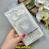 قاب گوشی iPhone 16 Pro Max آیفون اورجینال یونیک کیس Unique Case لاکچری شفاف نگین دار کرومی طرح قلبی کد E20-91364
