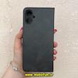 کیف گوشی Galaxy A06 سامسونگ مگنتی طرح چرم کتابی محافظ لنزدار بنددار مشکی کد 91388