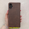 کیف گوشی Galaxy A06 سامسونگ مگنتی طرح چرم کتابی محافظ لنزدار بنددار قهوه ای کد 91390