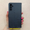 کیف گوشی Galaxy A15 سامسونگ مگنتی طرح چرم کتابی محافظ لنزدار بنددار سرمه ای کد 91396
