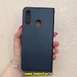 کیف گوشی Galaxy A20S سامسونگ مگنتی طرح چرم کتابی محافظ لنزدار بنددار سرمه ای کد 91398