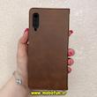 کیف گوشی Galaxy A30S / Galaxy A50S / Galaxy A50 سامسونگ مگنتی طرح چرم کتابی محافظ لنزدار بنددار قهوه ای کد 91412