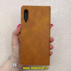 کیف گوشی Galaxy A30S / Galaxy A50S / Galaxy A50 سامسونگ مگنتی طرح چرم کتابی محافظ لنزدار بنددار عسلی کد 91413