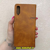 کیف گوشی Galaxy A70 / Galaxy A70S سامسونگ مگنتی طرح چرم کتابی بنددار عسلی کد 91418