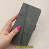 کیف گوشی Xiaomi Mi 11 Lite 4G / Mi 11 Lite 5G / Mi 11 Lite Ne شیائومی مگنتی طرح چرم کتابی محافظ لنزدار بنددار خاکستری کد 91431