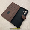 کیف گوشی Redmi Note 12 Pro 5G شیائومی مگنتی طرح چرم کتابی محافظ لنزدار قهوه ای کد 91440