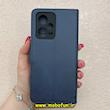 کیف گوشی Redmi Note 12 Pro 5G شیائومی مگنتی طرح چرم کتابی محافظ لنزدار سرمه ای کد 91441