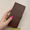 کیف گوشی Redmi Note 13 Pro 4G / Poco M6 Pro 4G شیائومی مگنتی طرح چرم کتابی محافظ لنزدار بنددار قهوه ای کد 91448