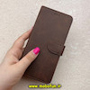 کیف گوشی Poco F6 شیائومی مگنتی طرح چرم کتابی محافظ لنزدار قهوه ای کد 91462