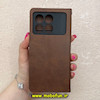 کیف گوشی Xiaomi Poco X6 Pro / Redmi K70E شیائومی مگنتی طرح چرم کتابی محافظ لنزدار بند دار قهوه ای کد 91465