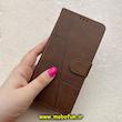 کیف گوشی Galaxy S23 FE سامسونگ مگنتی طرح چرم کتابی محافظ لنزدار بنددار قهوه ای کد 91474