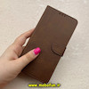 کیف گوشی Galaxy S23 FE سامسونگ مگنتی طرح چرم کتابی محافظ لنزدار بنددار قهوه ای کد 91475