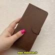 کیف گوشی Galaxy S23 FE سامسونگ مگنتی طرح چرم کتابی محافظ لنزدار بنددار قهوه ای کد 91475