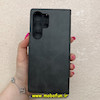 کیف گوشی Galaxy S23 Ultra سامسونگ مگنتی طرح چرم کتابی محافظ لنزدار بنددار مشکی کد 91478