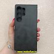 کیف گوشی Galaxy S24 Ultra سامسونگ مگنتی طرح چرم کتابی محافظ لنزدار بنددار مشکی کد 91479