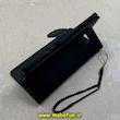 کیف گوشی Galaxy Note 9 سامسونگ مگنتی طرح چرم کتابی محافظ لنزدار بنددار سرمه ای کد 91486