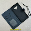 کیف گوشی Galaxy Note 9 سامسونگ مگنتی طرح چرم کتابی محافظ لنزدار بنددار سرمه ای کد 91486