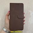کیف گوشی Redmi Note 12 4G شیائومی مگنتی طرح چرم کتابی محافظ لنزدار قهوه ای کد 91488