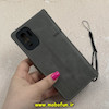 کیف گوشی Redmi Note 10 4G / Redmi Note 10S / Poco M5S شیائومی مگنتی طرح چرم کتابی محافظ لنزدار بنددار خاکستری کد 91489